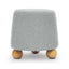 TOV Jaine Stone Grey Loose Mohair Ottoman