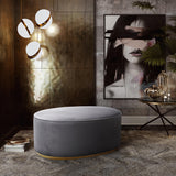 TOV Scarlett Grey Ottoman