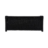 TOV Poppy Black Rattan Small Pet Bed