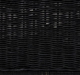 TOV Poppy Black Rattan Small Pet Bed