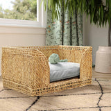 TOV Milou Natural Rattan Small Pet Bed