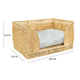 TOV Milou Natural Rattan Small Pet Bed