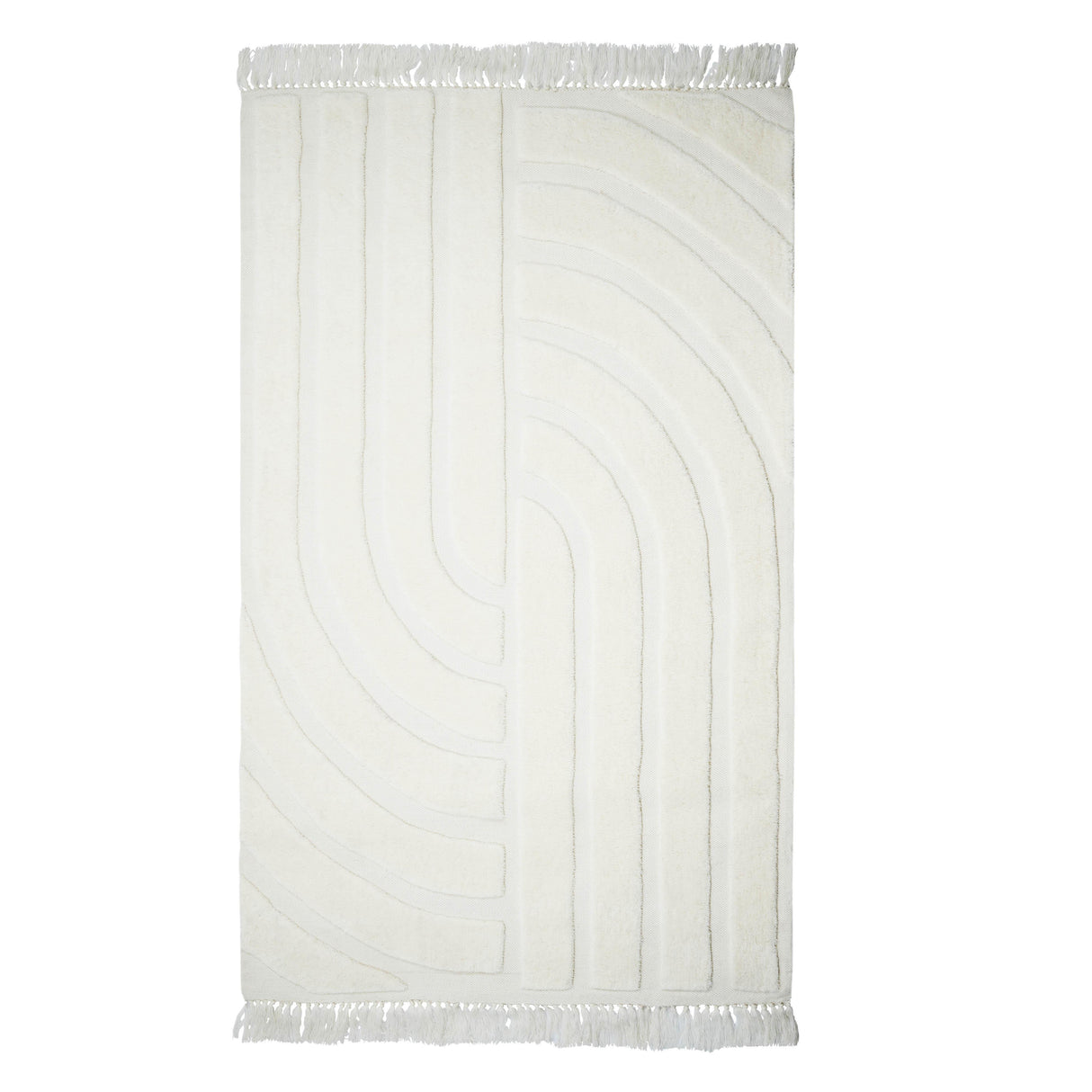 TOV Loop White 8' x 10' Area Rug