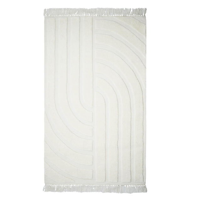 TOV Loop White 8' x 10' Area Rug