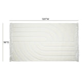 TOV Loop White 8' x 10' Area Rug