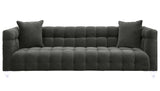 TOV Bea Grey Velvet Sofa