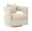 TOV Kennedy Cream Velvet Swivel Chair