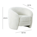 TOV Dakota Faux Shearling Armchair