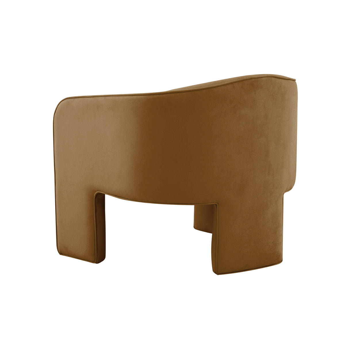 TOV Marla Cognac Velvet Accent Chair