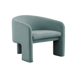 TOV Marla Sea Blue Velvet Accent Chair