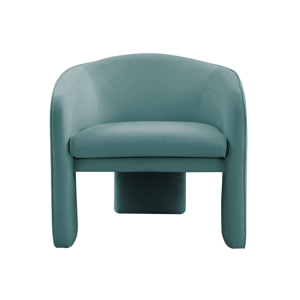 TOV Marla Sea Blue Velvet Accent Chair