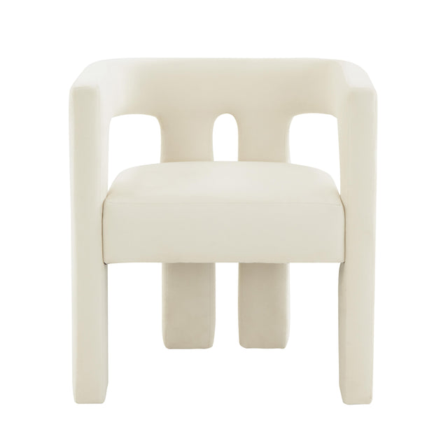 TOV Sloane Cream Velvet Chair