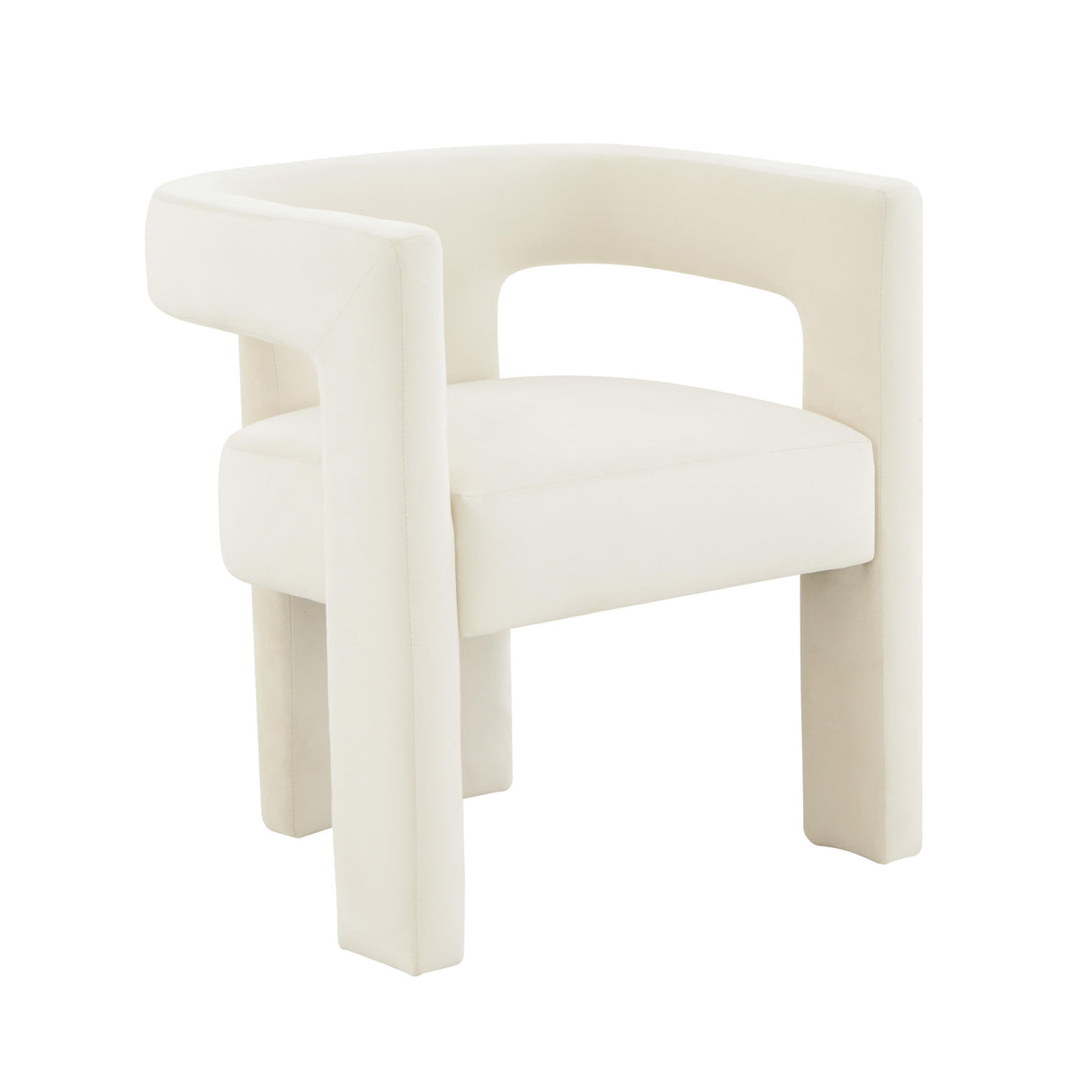 TOV Sloane Cream Velvet Chair