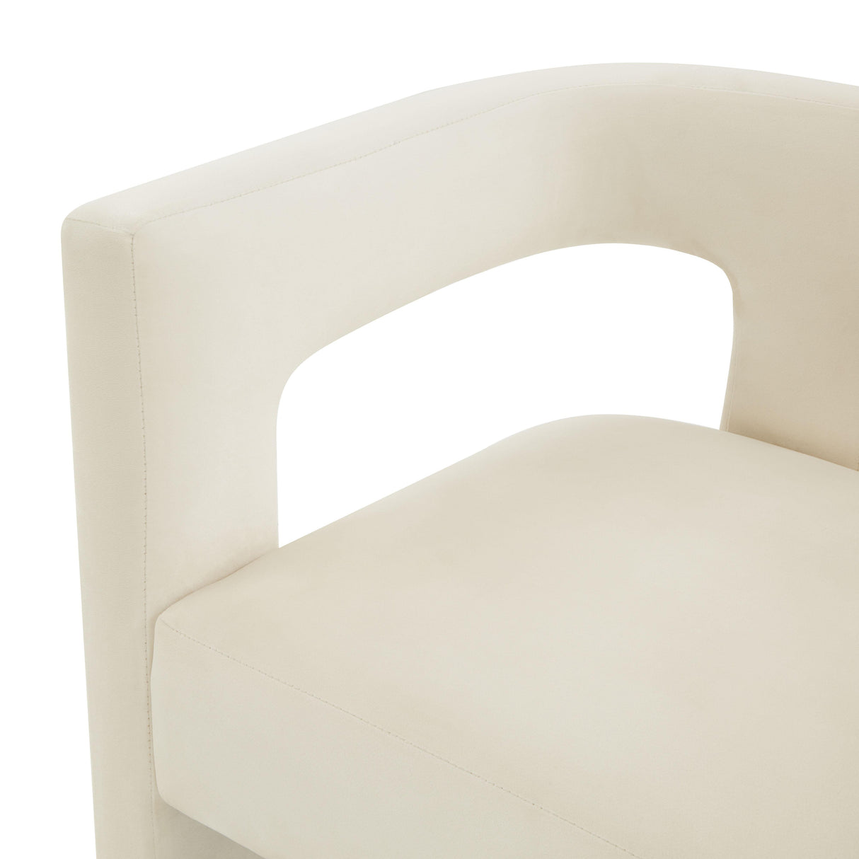 TOV Sloane Cream Velvet Chair