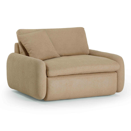 TOV Rachelle Tan Boucle Lounge Chair