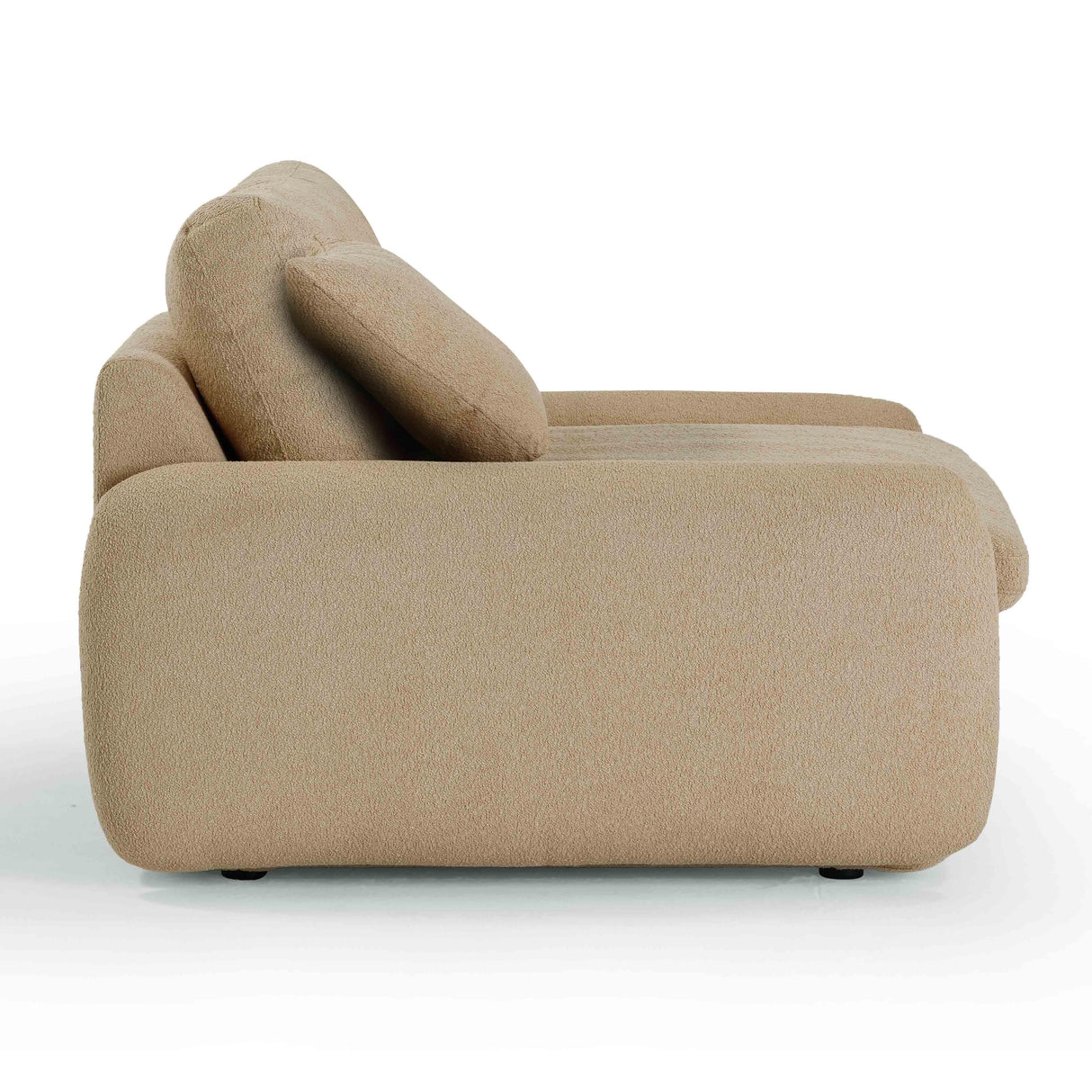 TOV Rachelle Tan Boucle Lounge Chair