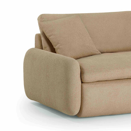 TOV Rachelle Tan Boucle Lounge Chair