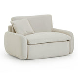 TOV Rachelle Cream Velvet Lounge Chair