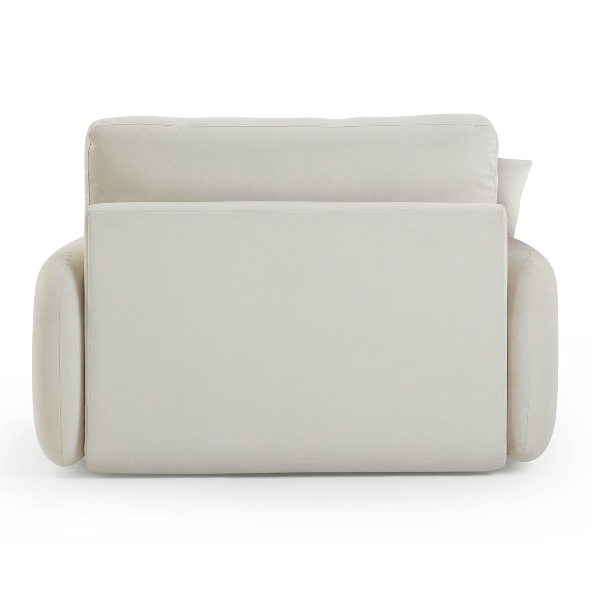 TOV Rachelle Cream Velvet Lounge Chair