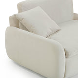 TOV Rachelle Cream Velvet Lounge Chair