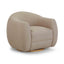 TOV Judy Light Brown Boucle Swivel Chair