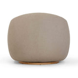 TOV Judy Light Brown Boucle Swivel Chair