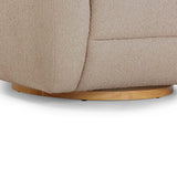 TOV Judy Light Brown Boucle Swivel Chair