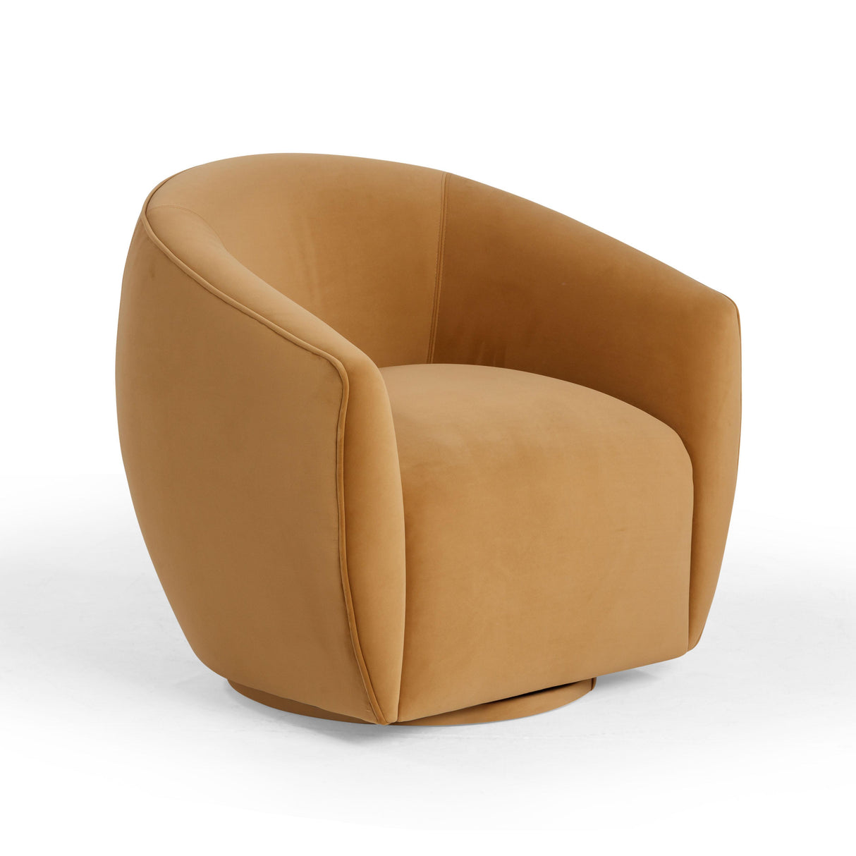 TOV Jordan Tan Velvet Swivel Chair
