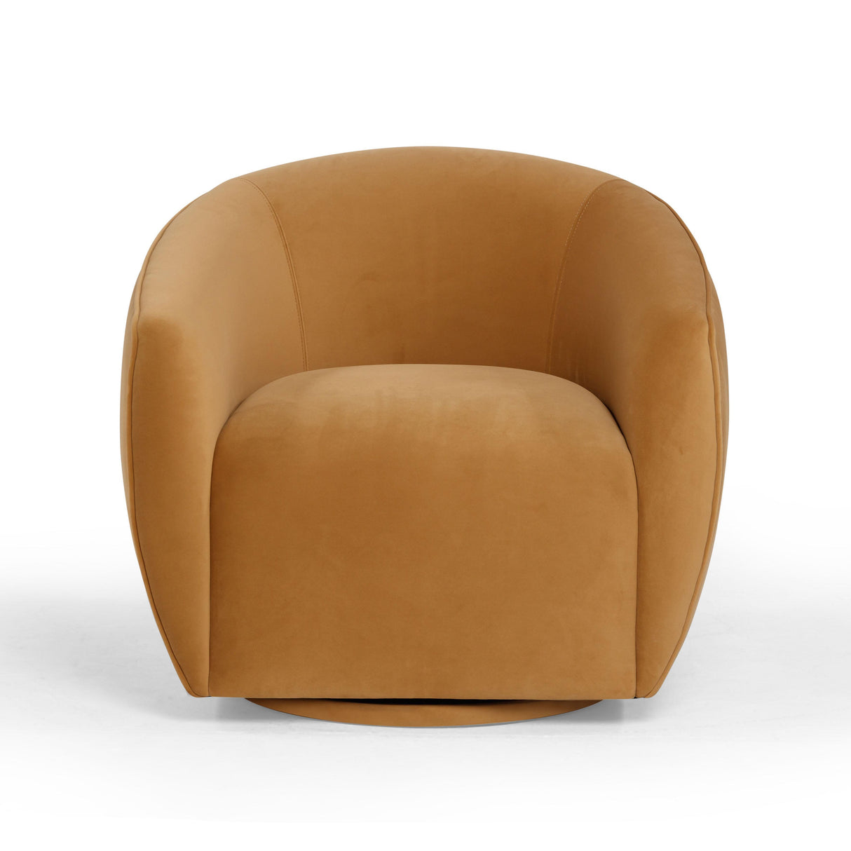 TOV Jordan Tan Velvet Swivel Chair