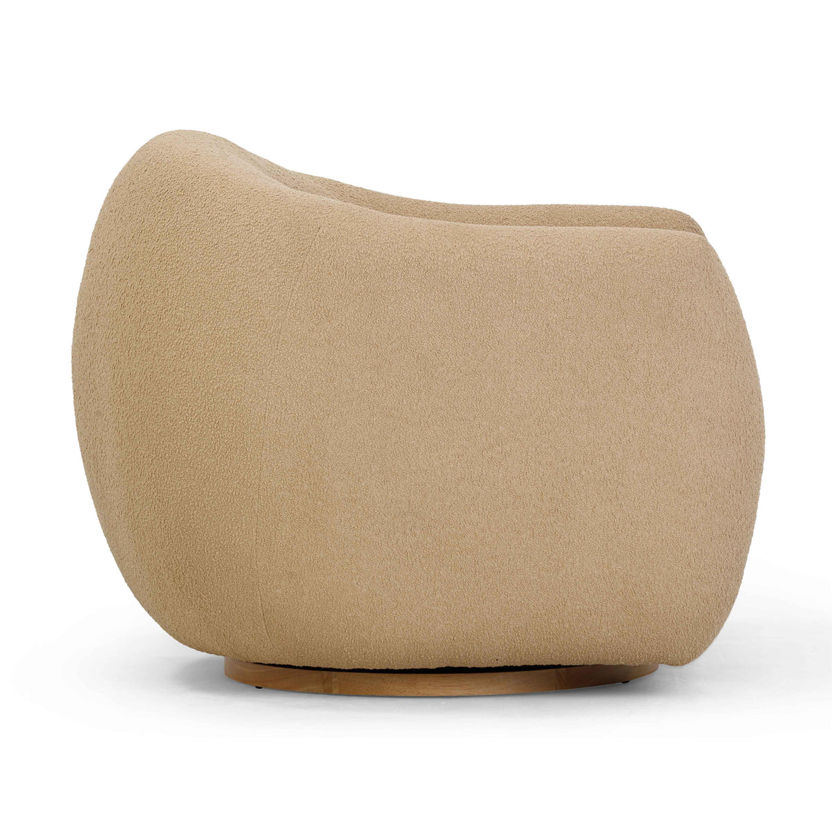 TOV Judy Honey Boucle Swivel Chair