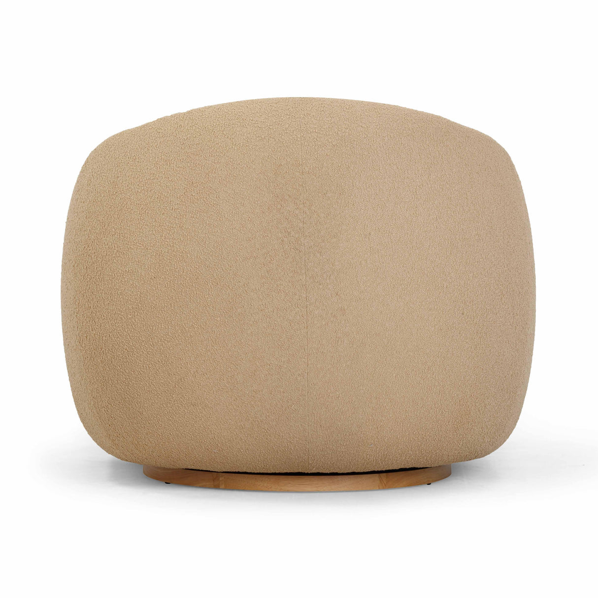 TOV Judy Honey Boucle Swivel Chair