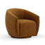 TOV Jordan Cognac Velvet Swivel Chair
