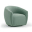 TOV Jordan Sea Blue Velvet Swivel Chair