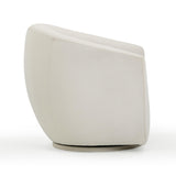 TOV Jordan Cream Velvet Swivel Chair