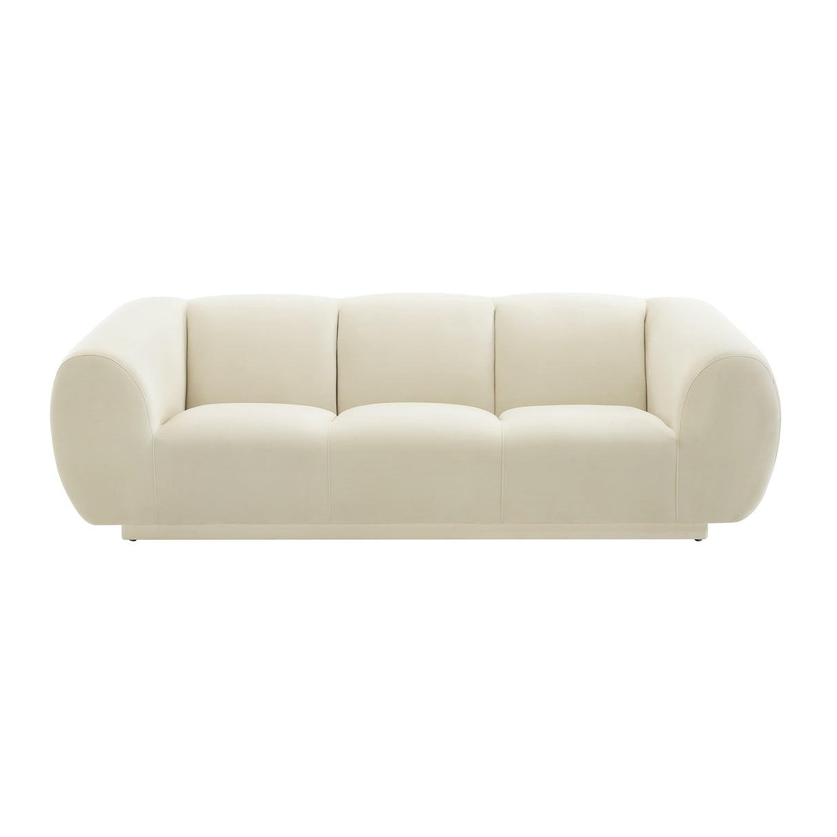 TOV Emmet Cream Velvet Sofa