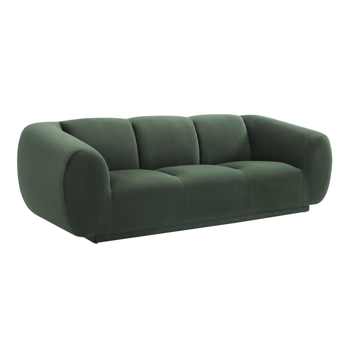 TOV Emmet Forest Green Velvet Sofa