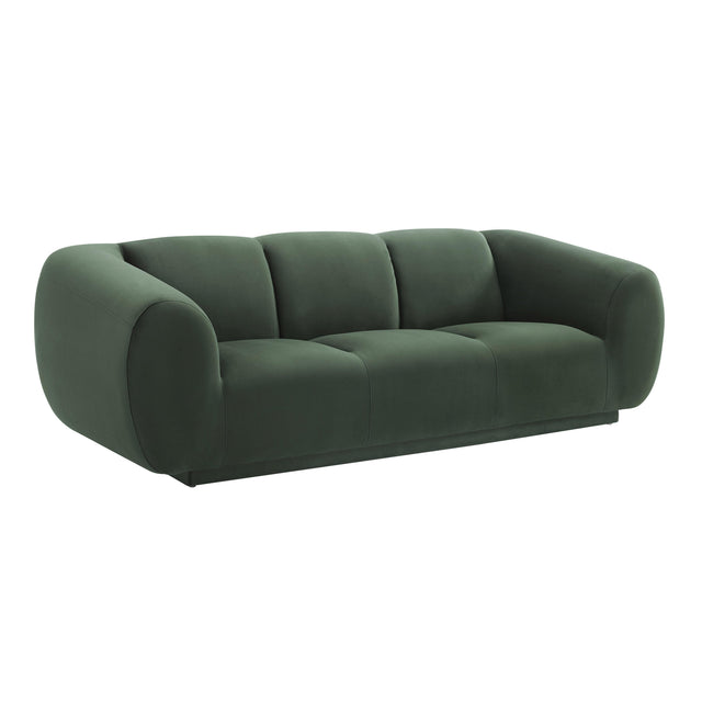 TOV Emmet Forest Green Velvet Sofa
