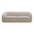 TOV Yara Pleated Beige Velvet Sofa