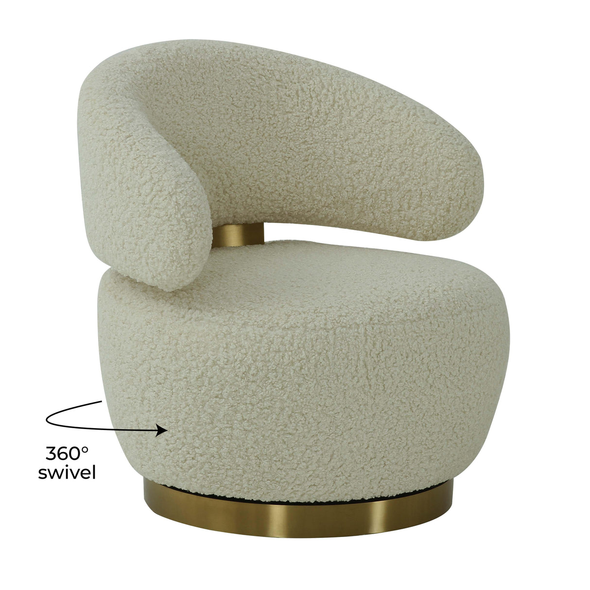 TOV Austin Faux Shearling Chair