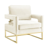 TOV Avery Cream Velvet Chair