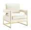 TOV Avery Cream Velvet Chair