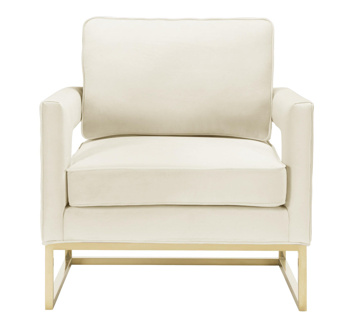 TOV Avery Cream Velvet Chair