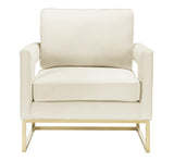 TOV Avery Cream Velvet Chair
