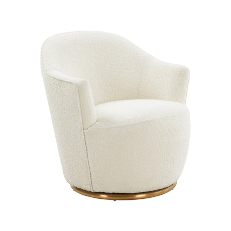 TOV Skyla Boucle Swivel Chair