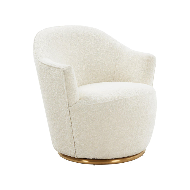 TOV Skyla Boucle Swivel Chair