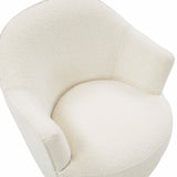 TOV Skyla Boucle Swivel Chair