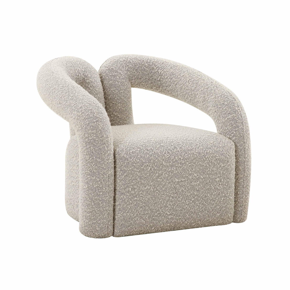 TOV Jenn Speckled Boucle Accent Chair