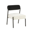 TOV Jolene Cream Velvet Accent Chair
