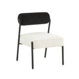 TOV Jolene Cream Velvet Accent Chair