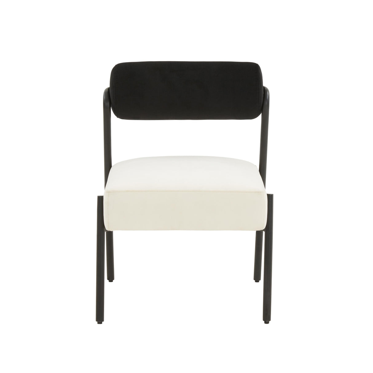 TOV Jolene Cream Velvet Accent Chair